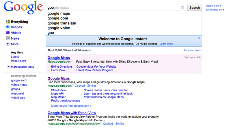 Illustration for article titled Live: Google Instant Streaming Search Results Eliminate the Search Button